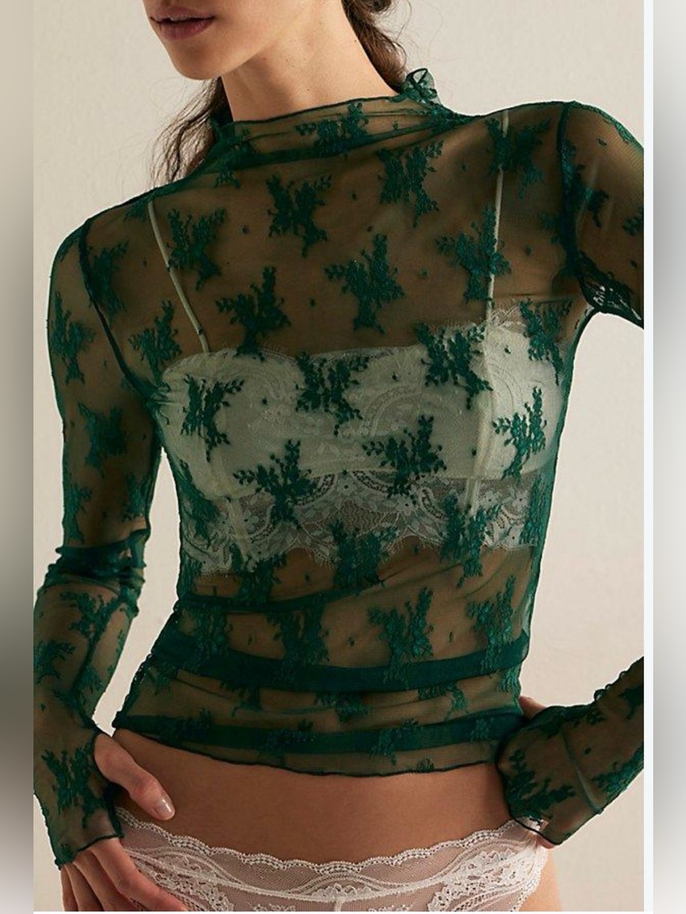 NWT Free People Lady Lux Layering Top